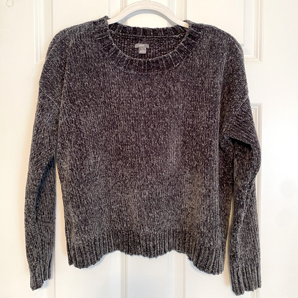 AERIE Cropped Chenille Sweater